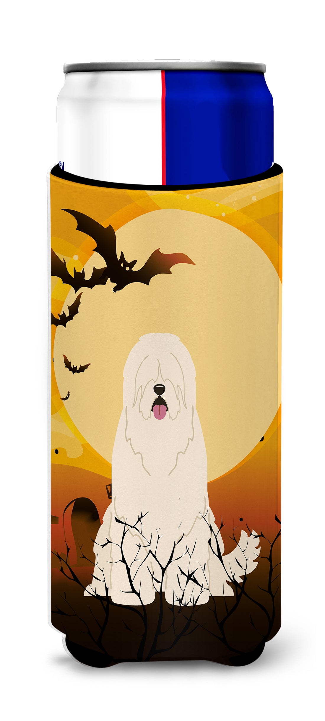 Halloween South Russian Sheepdog  Ultra Hugger for slim cans BB4290MUK  the-store.com.