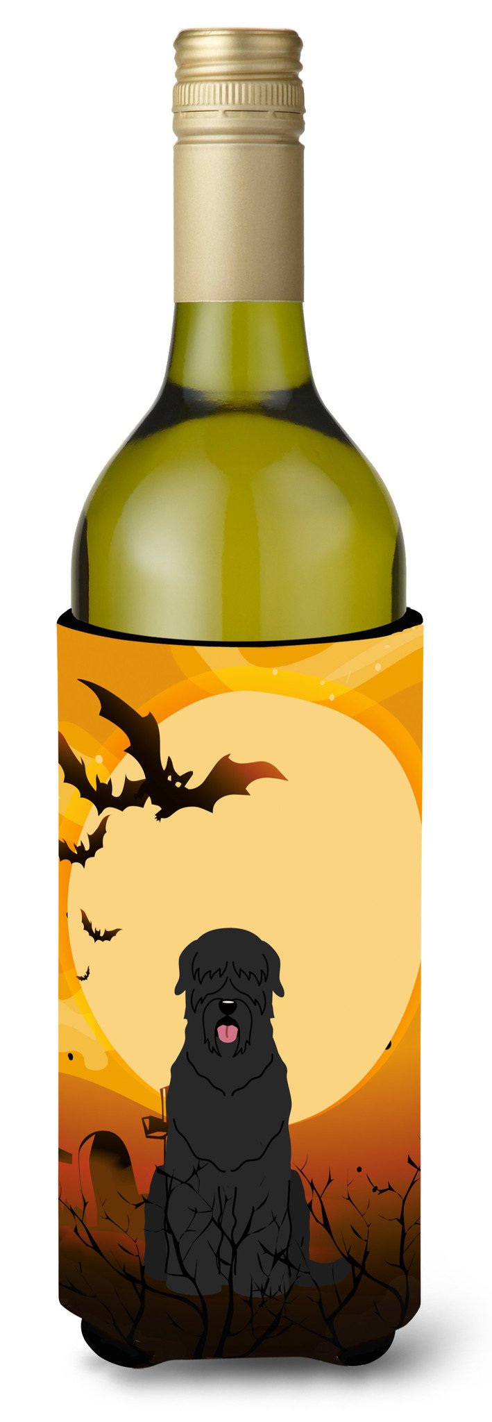 Halloween Black Russian Terrier Wine Bottle Beverge Insulator Hugger BB4292LITERK by Caroline&#39;s Treasures