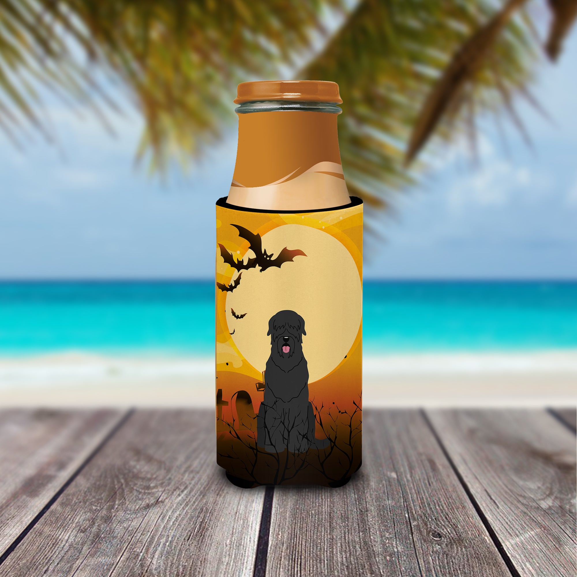 Halloween Black Russian Terrier  Ultra Hugger for slim cans BB4292MUK  the-store.com.