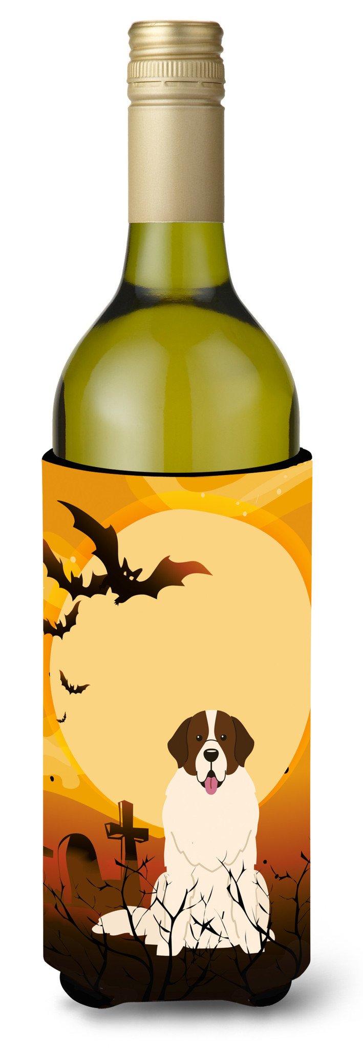 Halloween Moscow Watchdog Wine Bottle Beverge Insulator Hugger BB4293LITERK by Caroline&#39;s Treasures