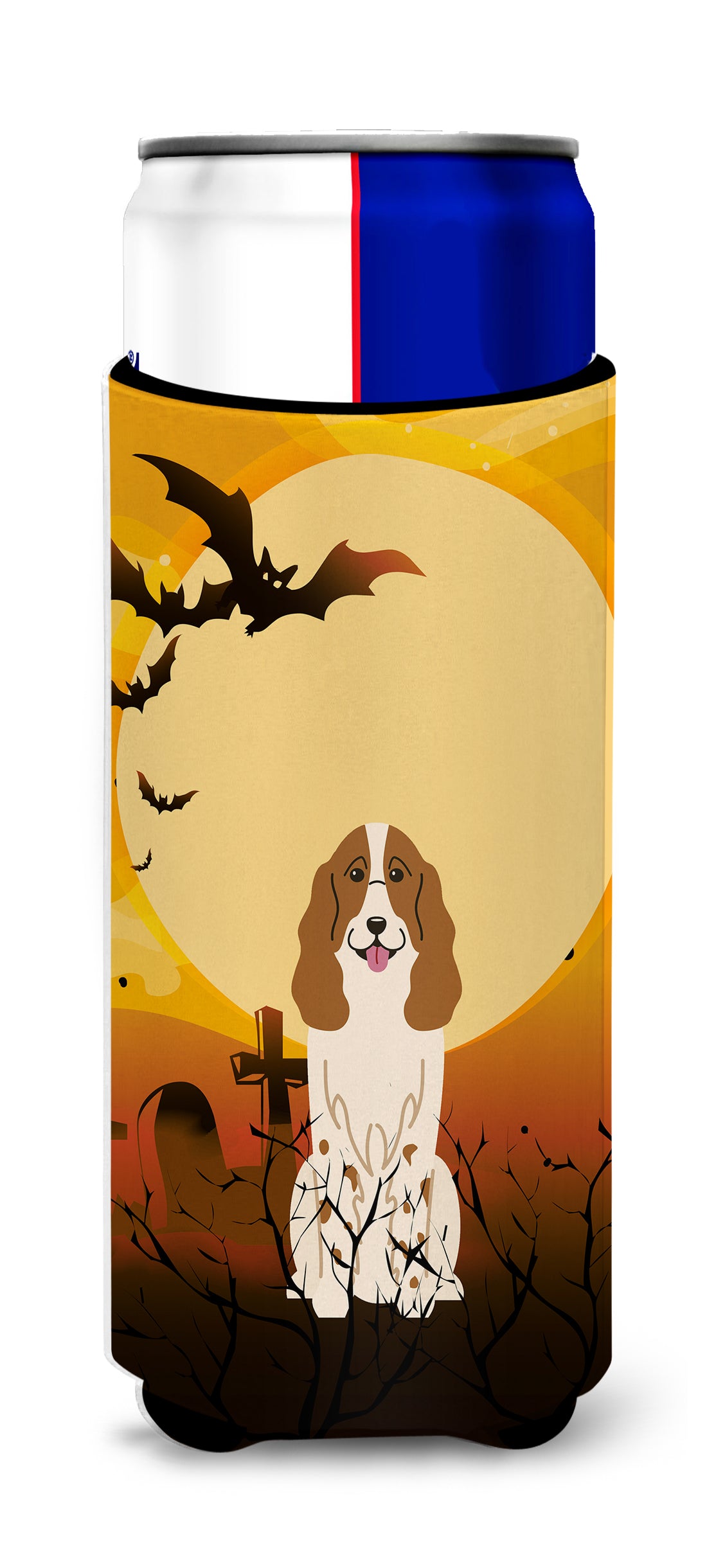 Halloween Russian Spaniel  Ultra Hugger for slim cans BB4297MUK  the-store.com.