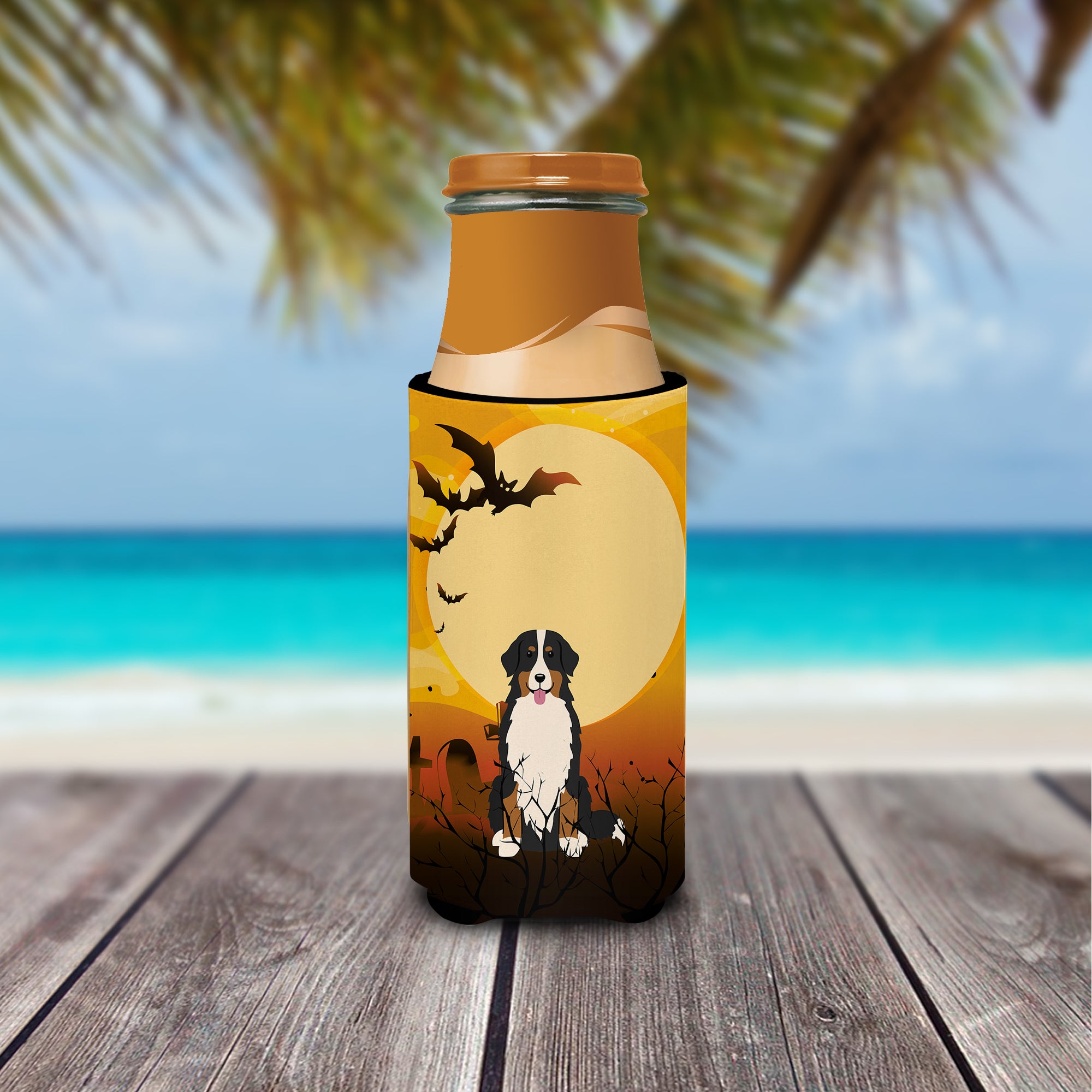 Halloween Bernese Mountain Dog  Ultra Hugger for slim cans BB4302MUK  the-store.com.