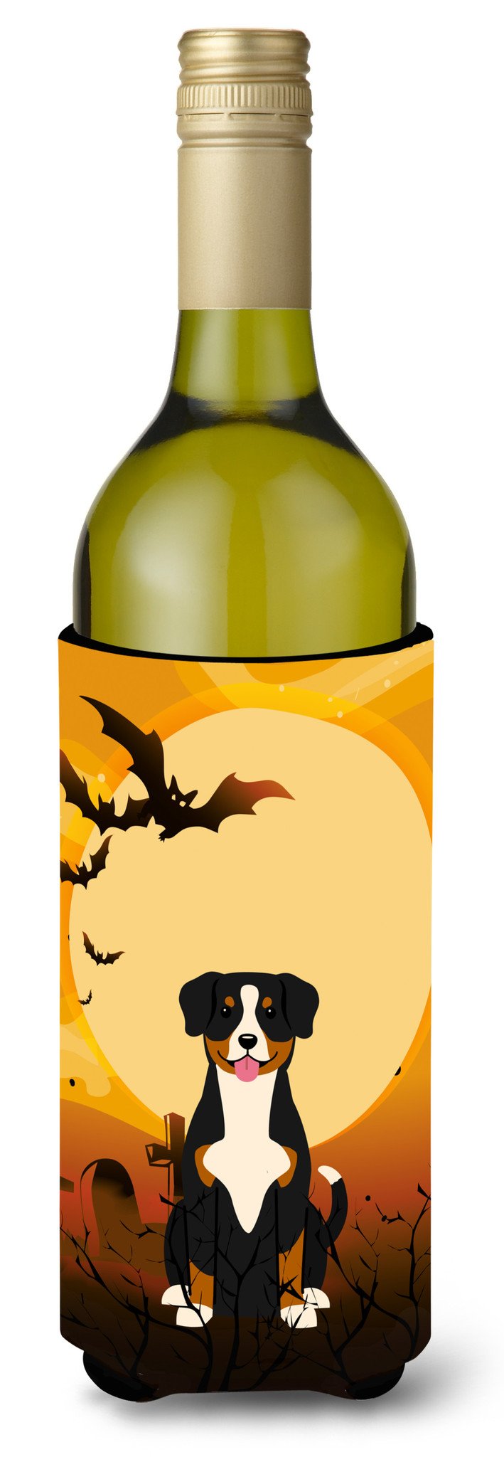 Halloween Entlebucher Wine Bottle Beverge Insulator Hugger BB4304LITERK by Caroline&#39;s Treasures
