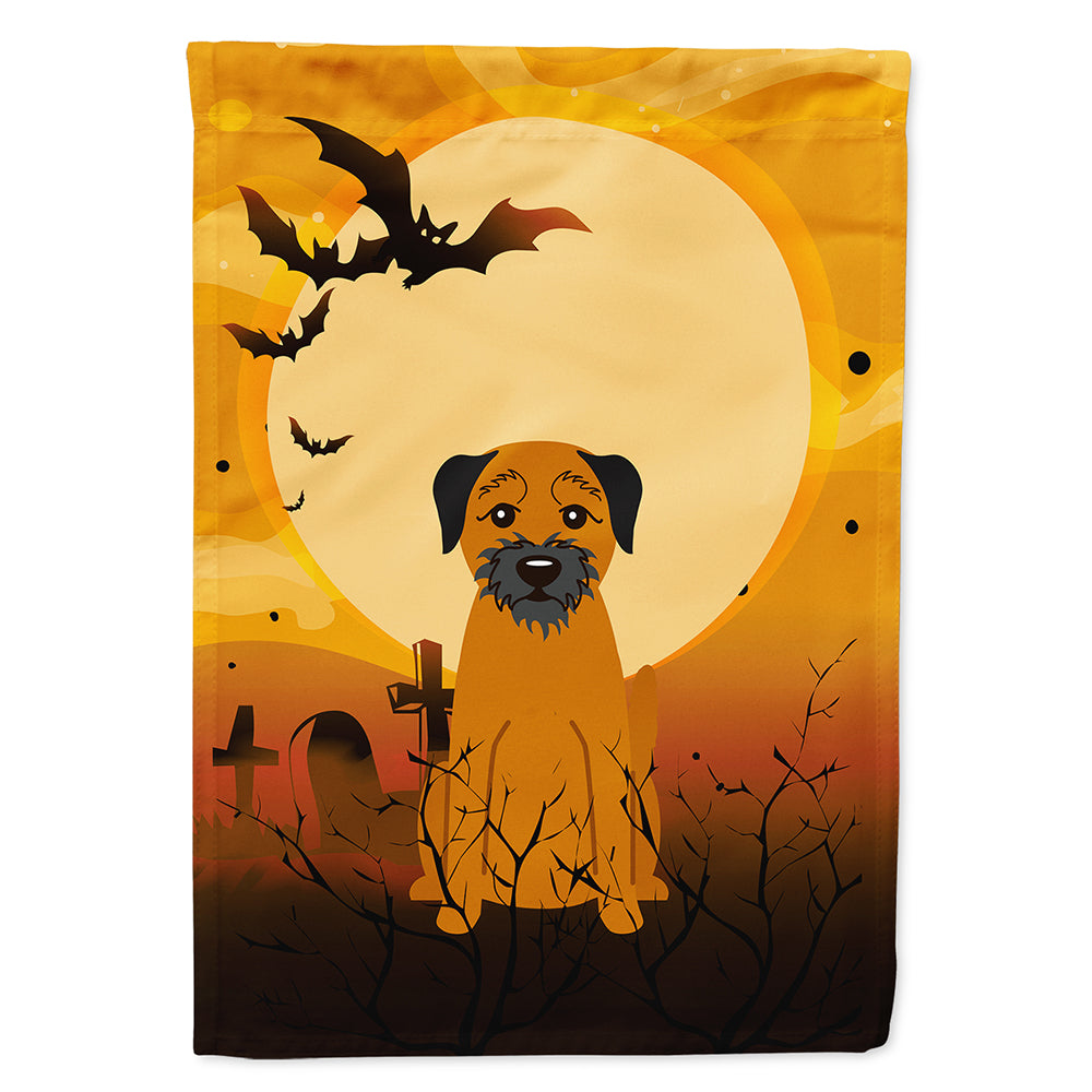 Halloween Border Terrier Flag Canvas House Size BB4305CHF