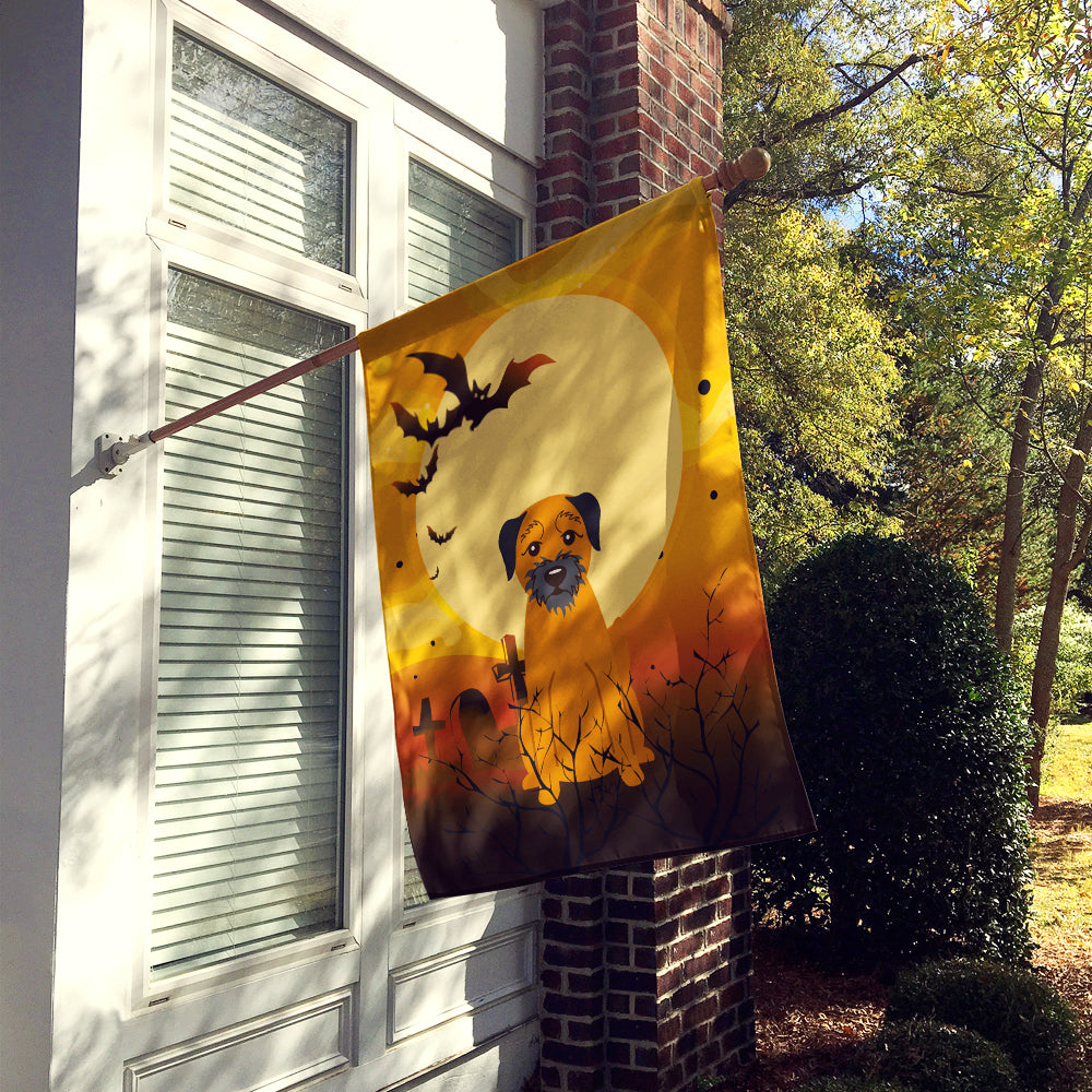 Halloween Border Terrier Flag Canvas House Size BB4305CHF
