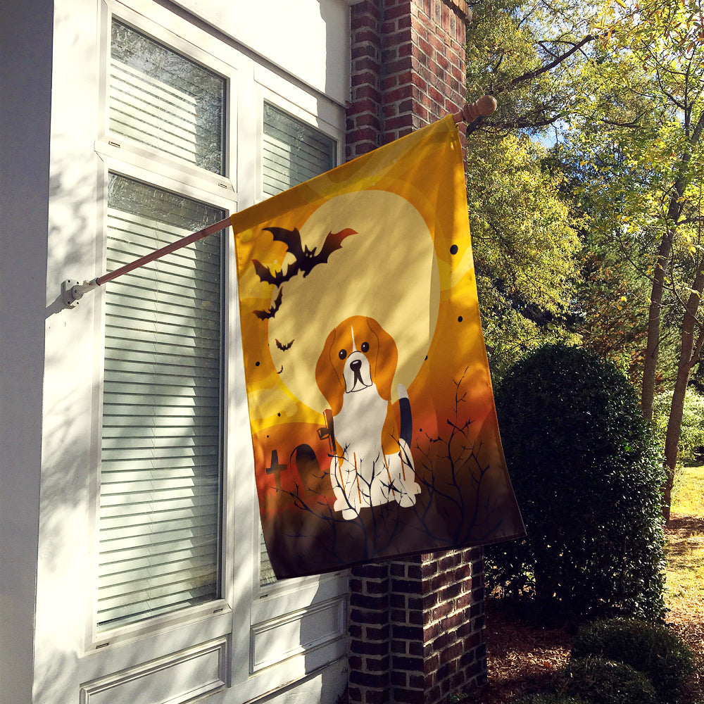 Halloween Beagle Tricolor Flag Canvas House Size BB4306CHF