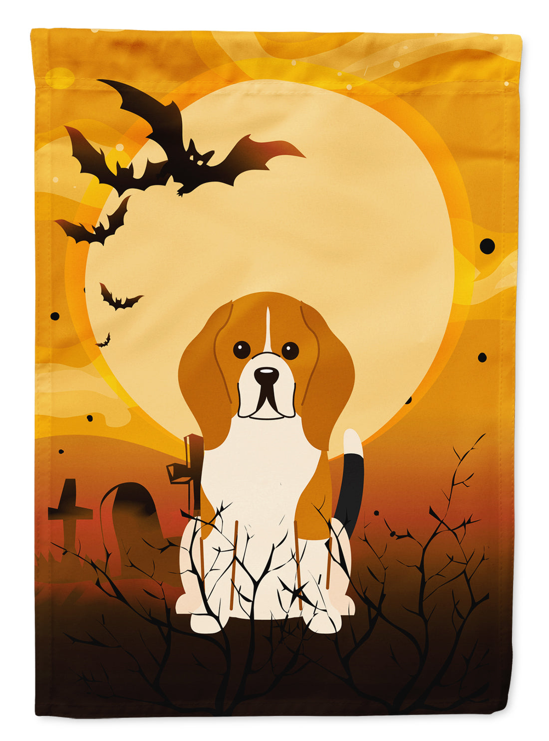 Halloween Beagle Tricolore Drapeau Jardin Taille BB4306GF