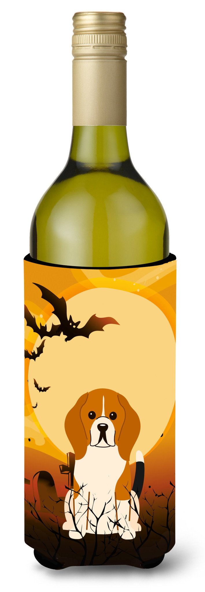 Halloween Beagle Tricolor Wine Bottle Beverge Insulator Hugger BB4306LITERK by Caroline&#39;s Treasures