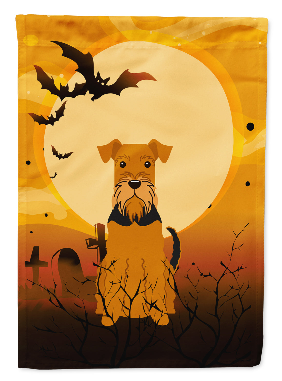 Halloween Airedale Flag Garden Size BB4307GF  the-store.com.