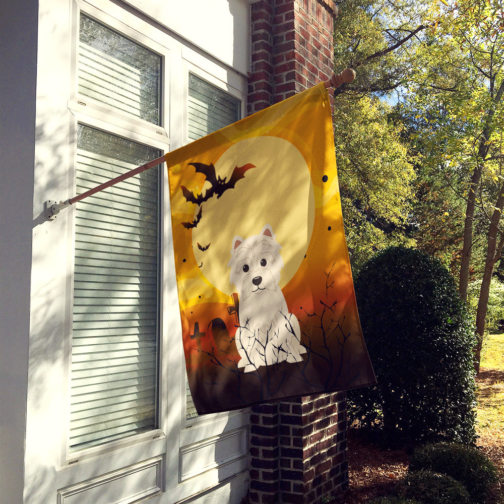 Halloween Westie Flag Canvas House Size BB4308CHF  the-store.com.