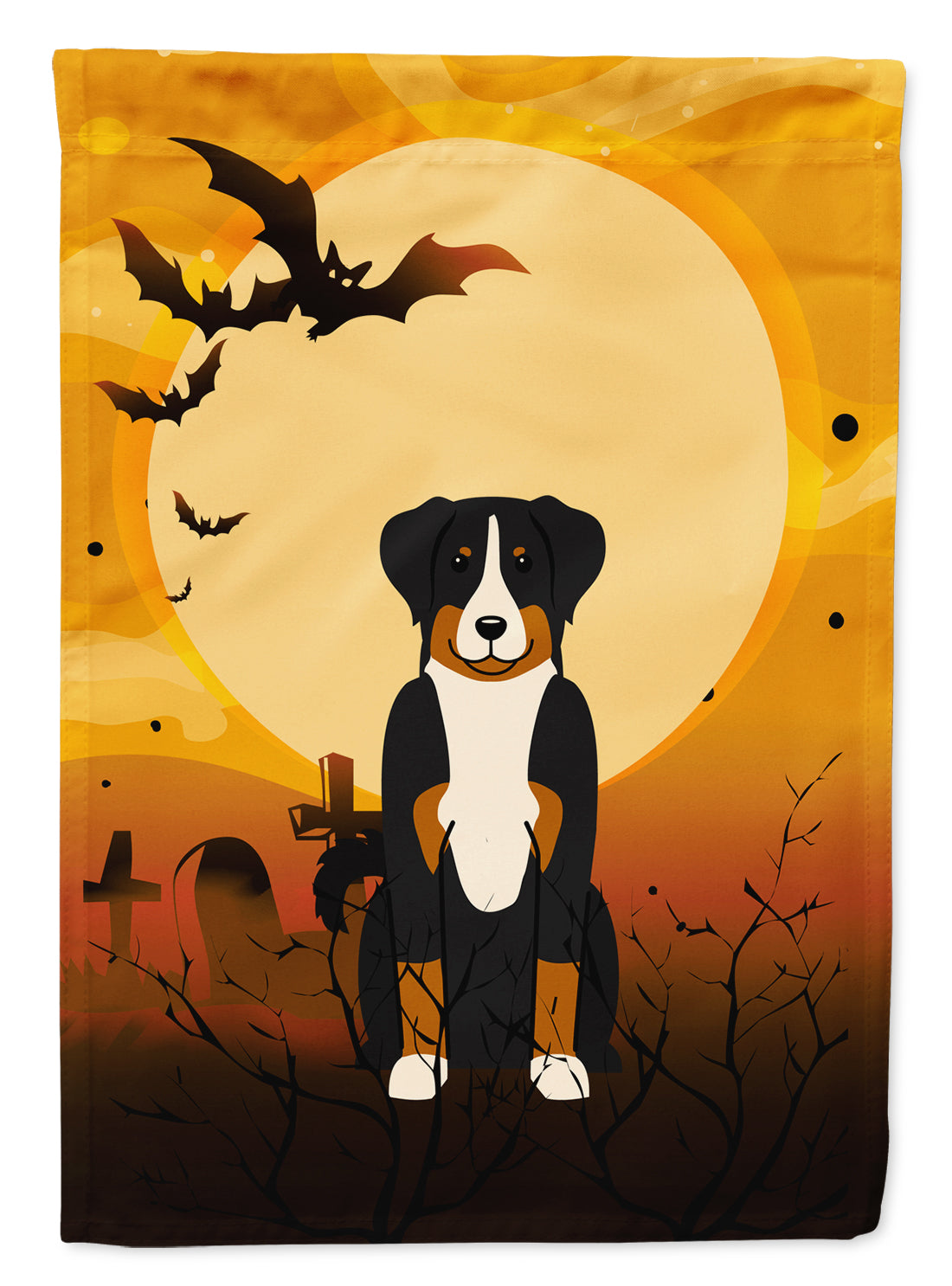 Halloween Appenzeller Sennenhund Flag Garden Size BB4309GF