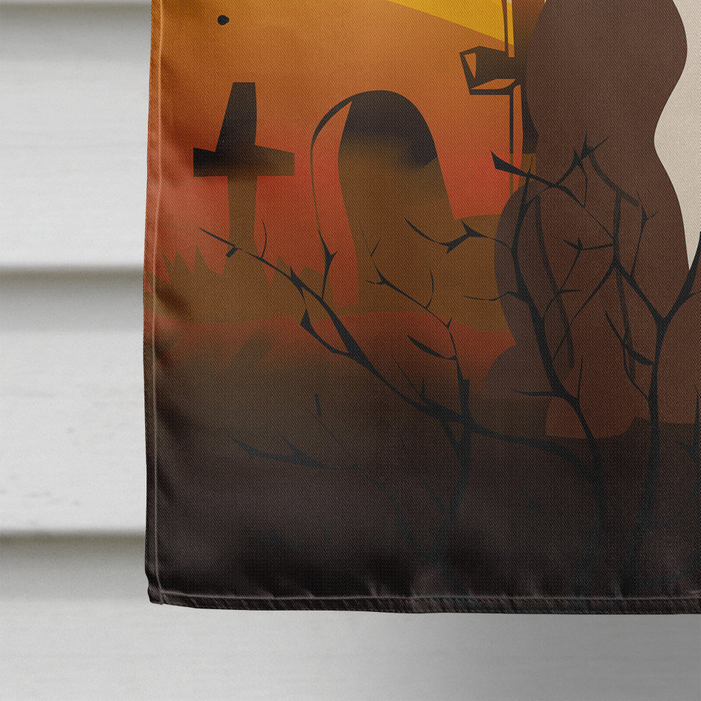 Halloween Staffordshire Bull Terrier Chocolate Flag Canvas House Size BB4314CHF  the-store.com.