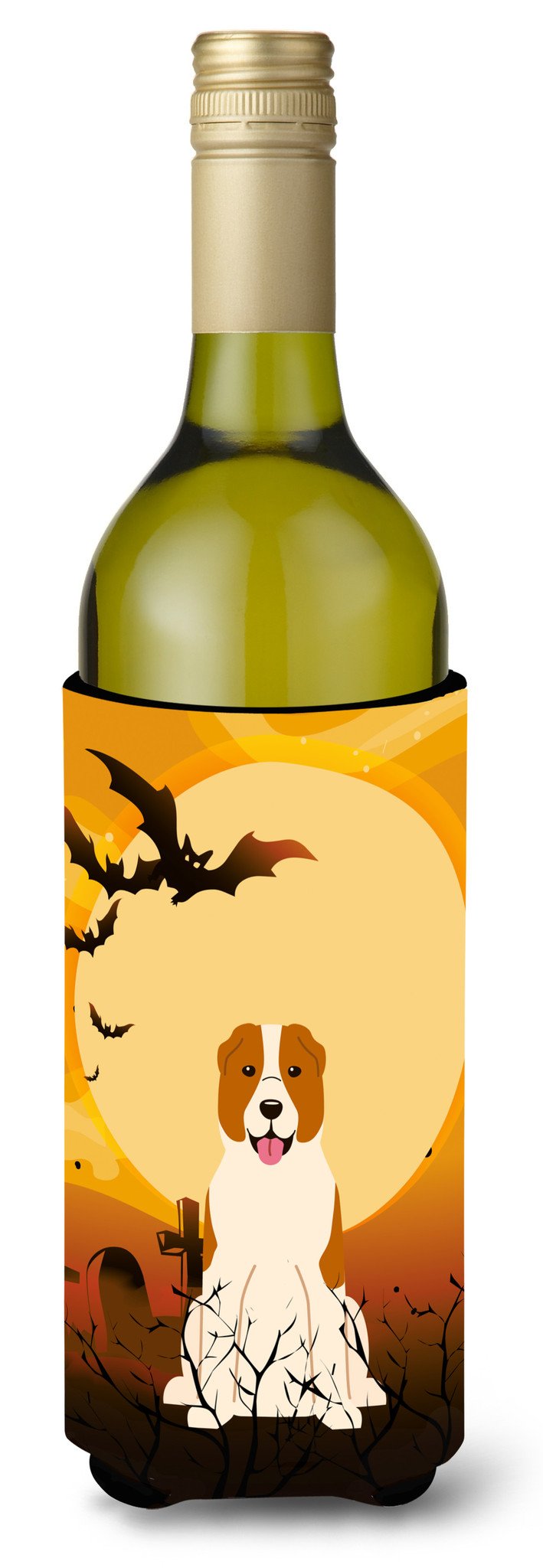 Halloween Central Asian Shepherd Dog Wine Bottle Beverge Insulator Hugger BB4315LITERK by Caroline&#39;s Treasures