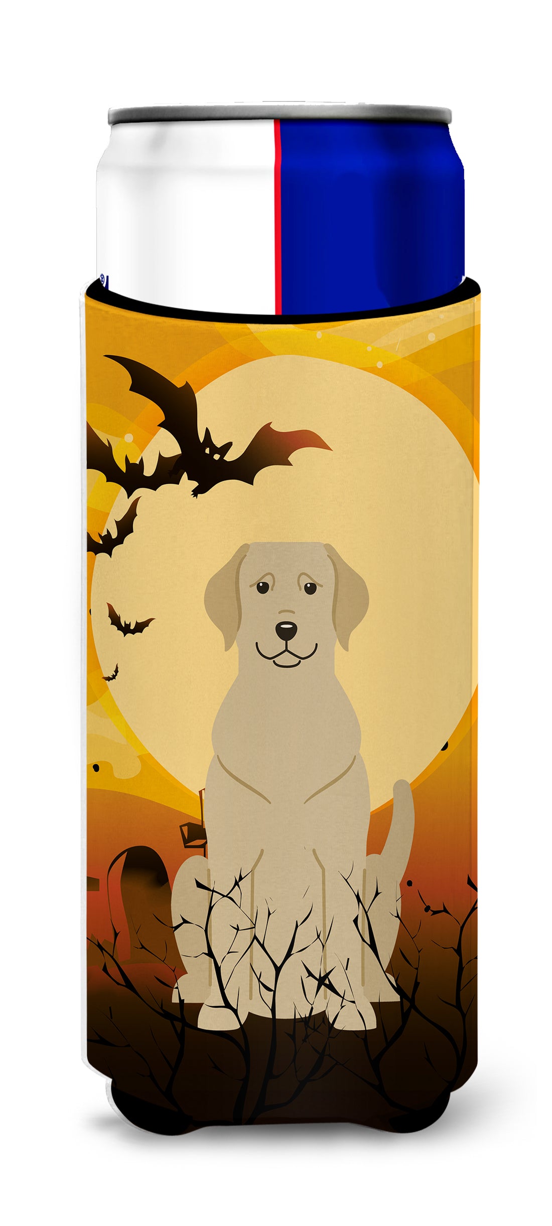 Halloween Yellow Labrador  Ultra Hugger for slim cans BB4321MUK  the-store.com.