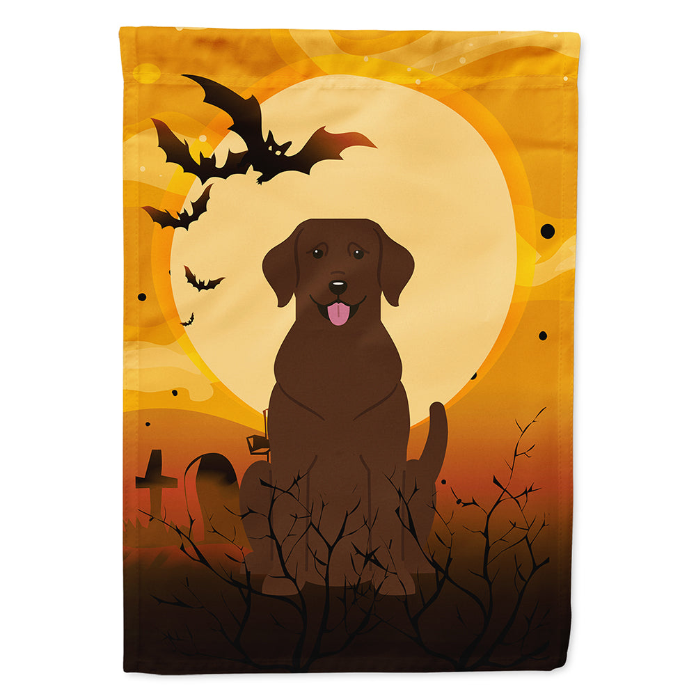 Halloween Chocolate Labrador Flag Canvas House Size BB4322CHF  the-store.com.