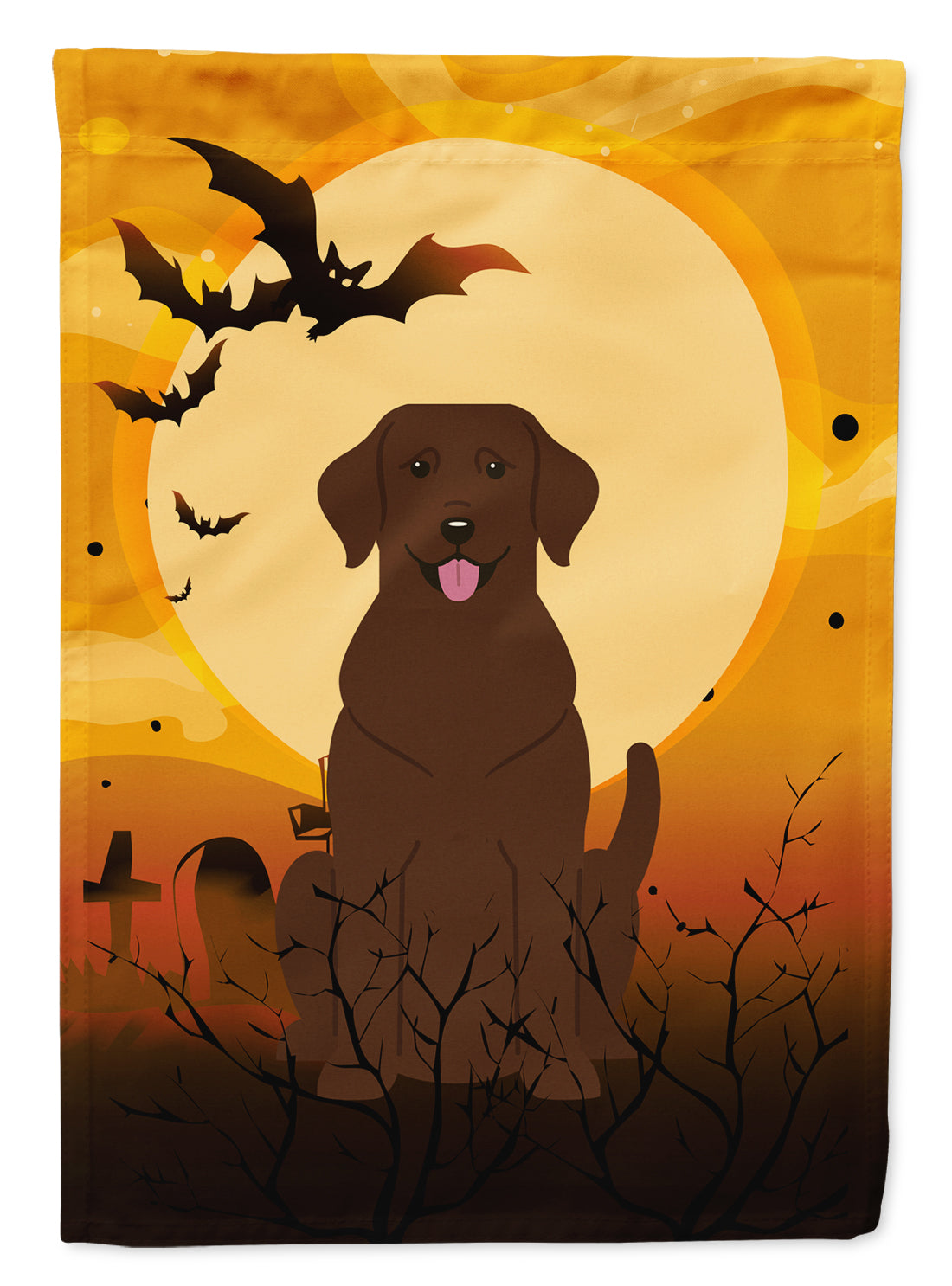 Halloween Chocolat Labrador Drapeau Jardin Taille BB4322GF