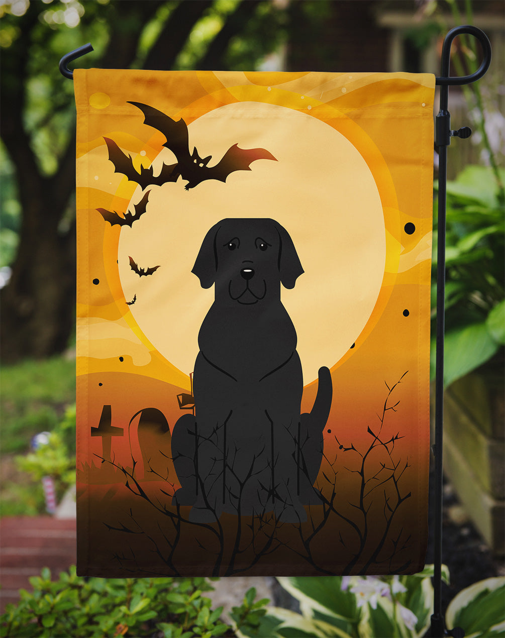 Halloween Black Labrador Flag Garden Size BB4323GF