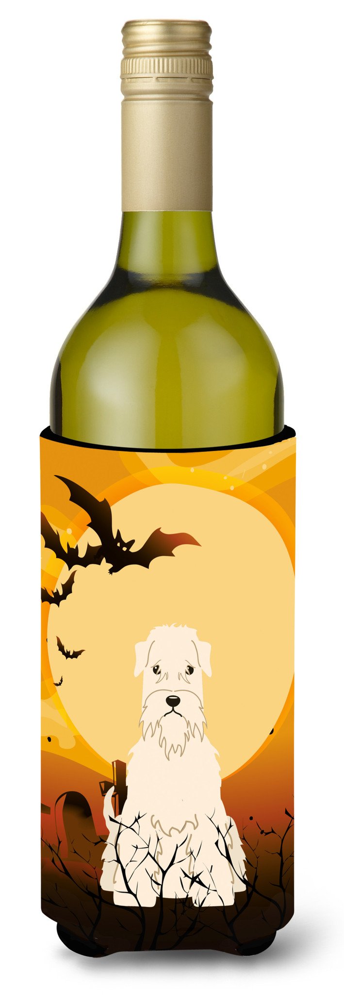 Halloween Soft Coated Wheaten Terrier Wine Bottle Beverge Insulator Hugger BB4327LITERK by Caroline&#39;s Treasures
