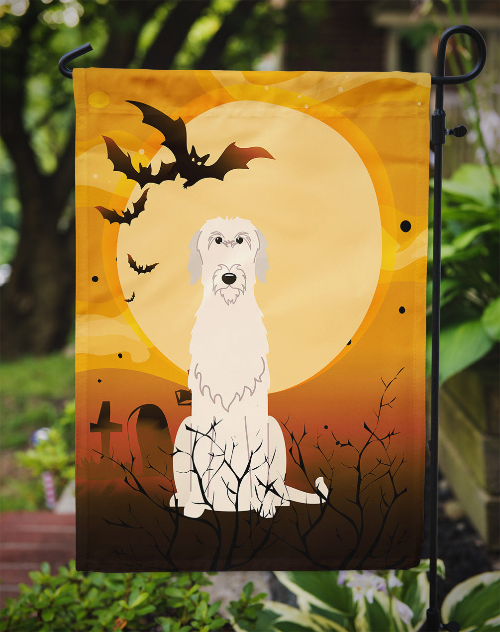 Halloween Irish Wolfhound Flag Garden Size BB4331GF