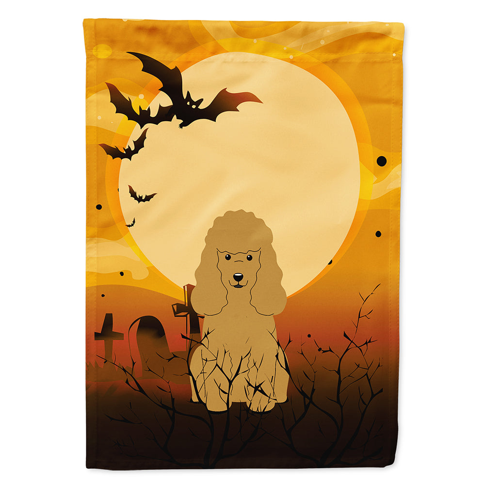Halloween Poodle Tan Flag Canvas House Size BB4335CHF  the-store.com.