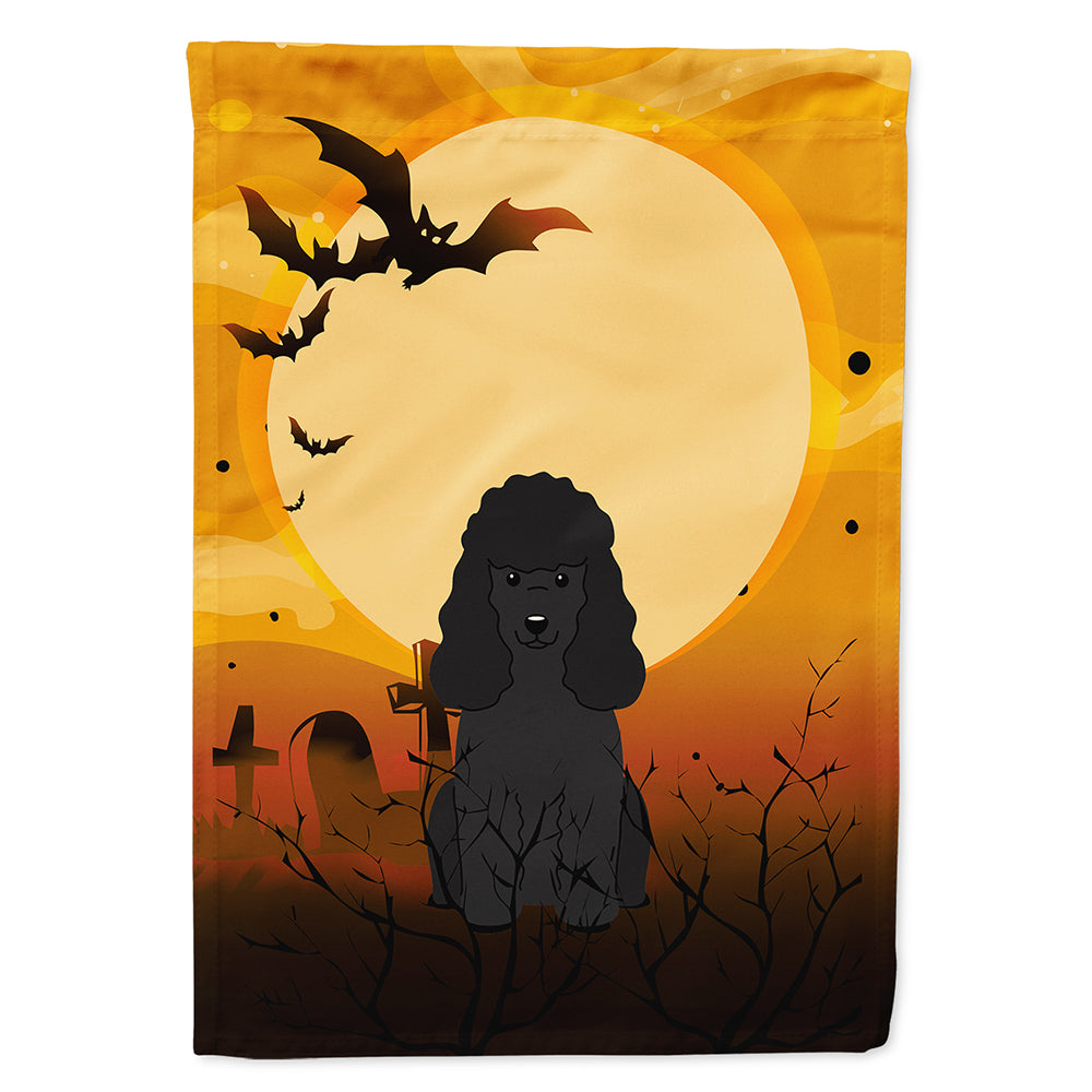 Halloween Poodle Black Flag Canvas House Size BB4337CHF  the-store.com.