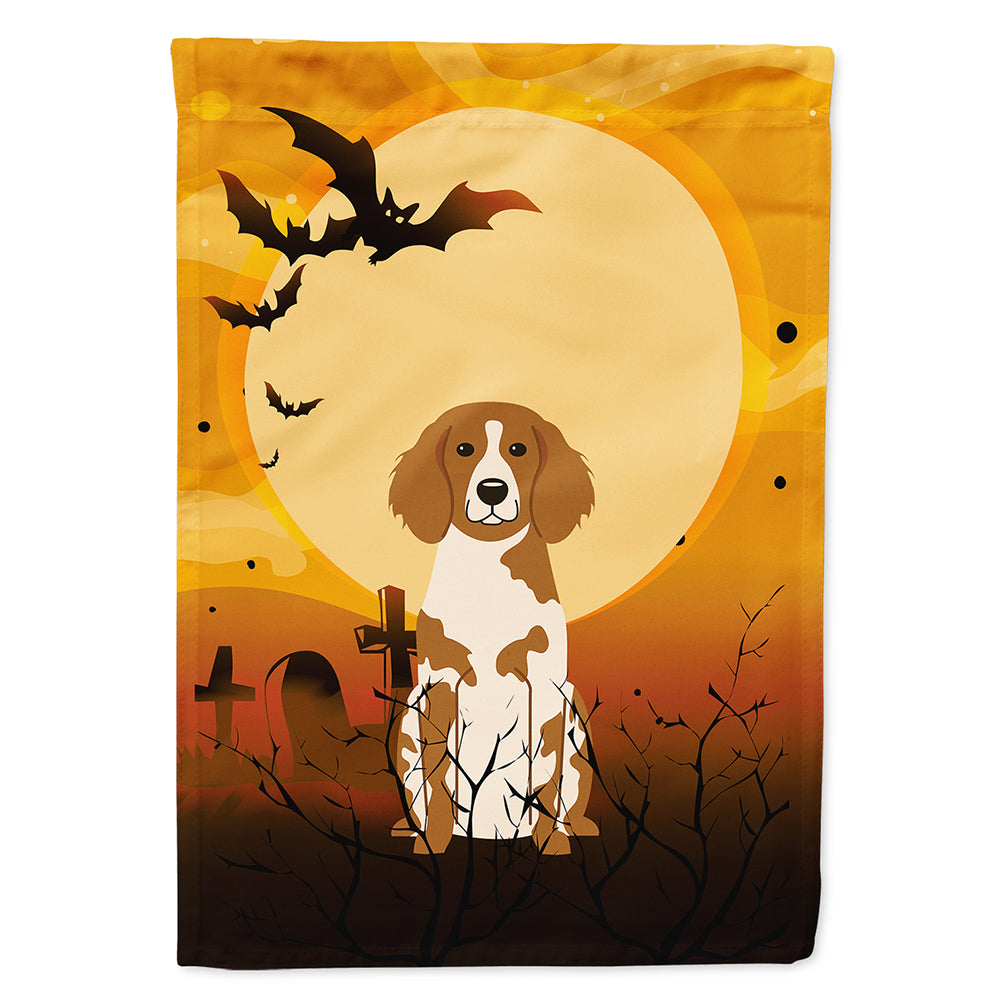 Halloween Brittany Spaniel Flag Canvas House Size BB4338CHF  the-store.com.