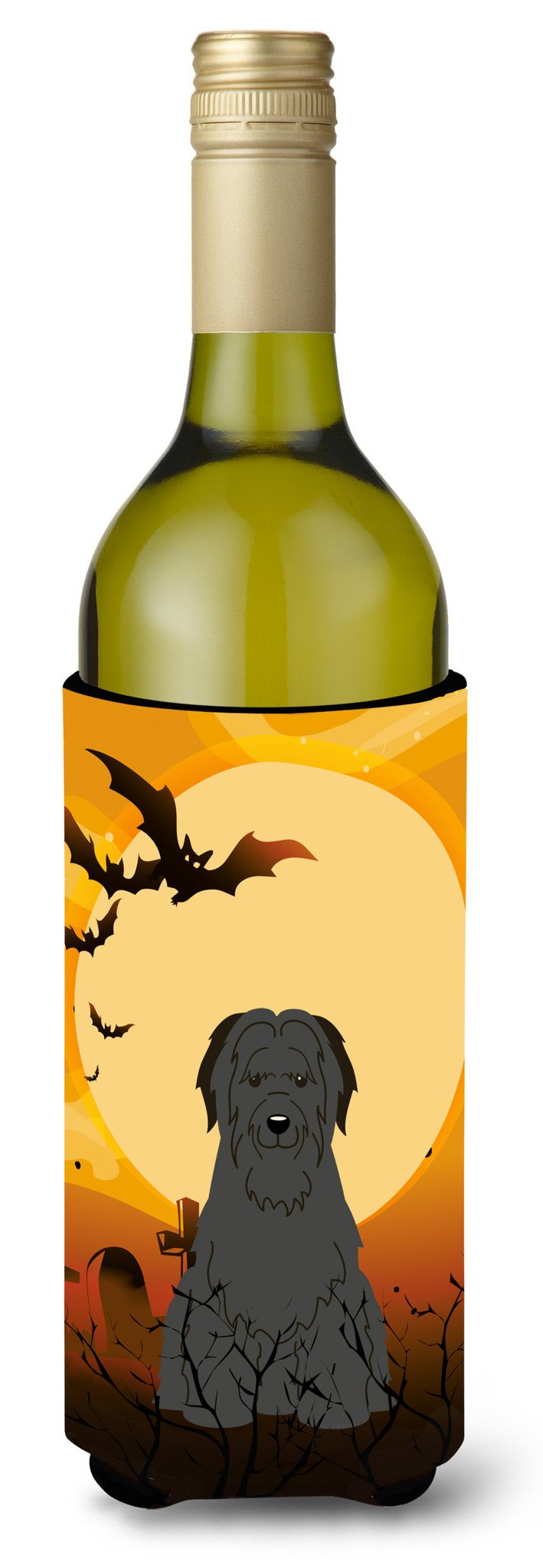 Halloween Briard Black Wine Bottle Beverge Insulator Hugger BB4347LITERK by Caroline&#39;s Treasures