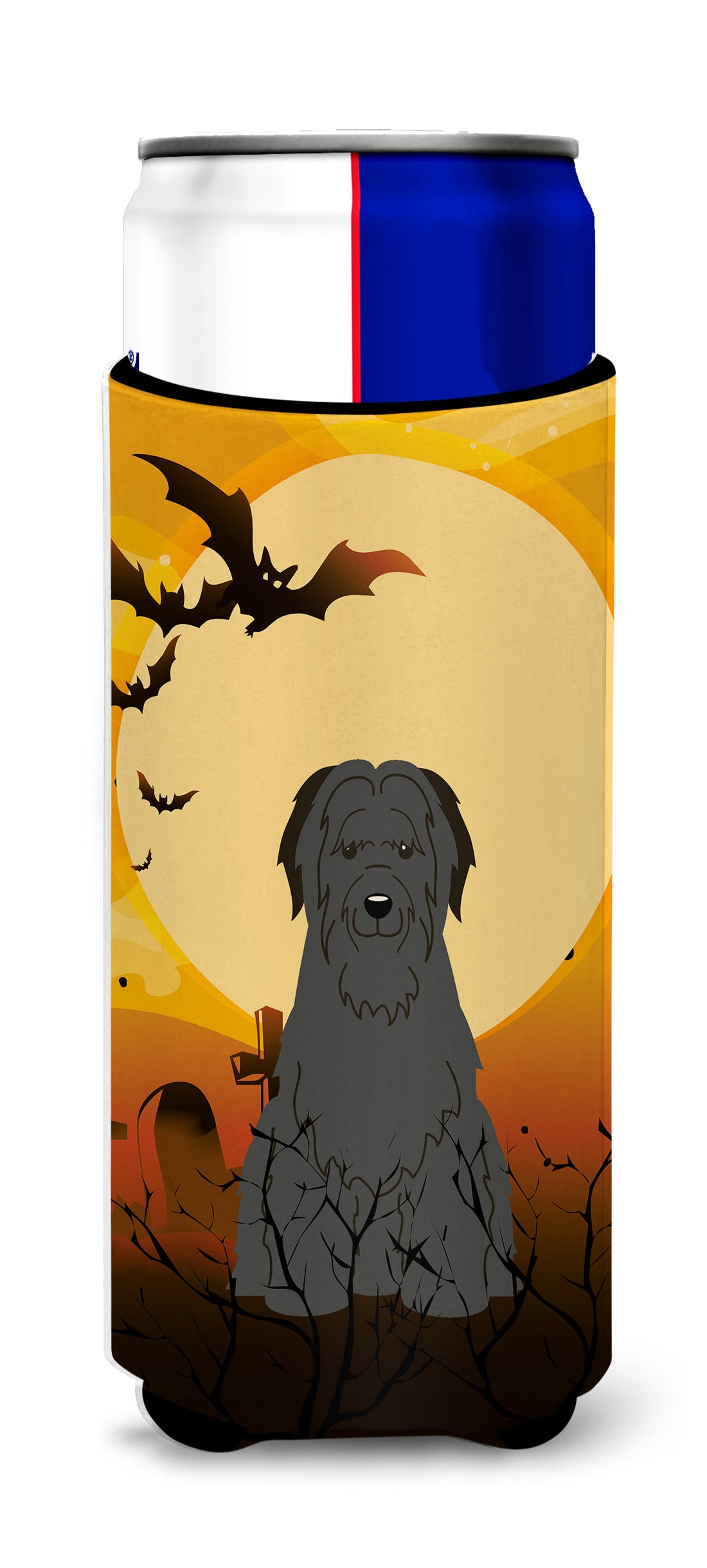 Halloween Briard Black Michelob Ultra Hugger pour canettes fines BB4347MUK