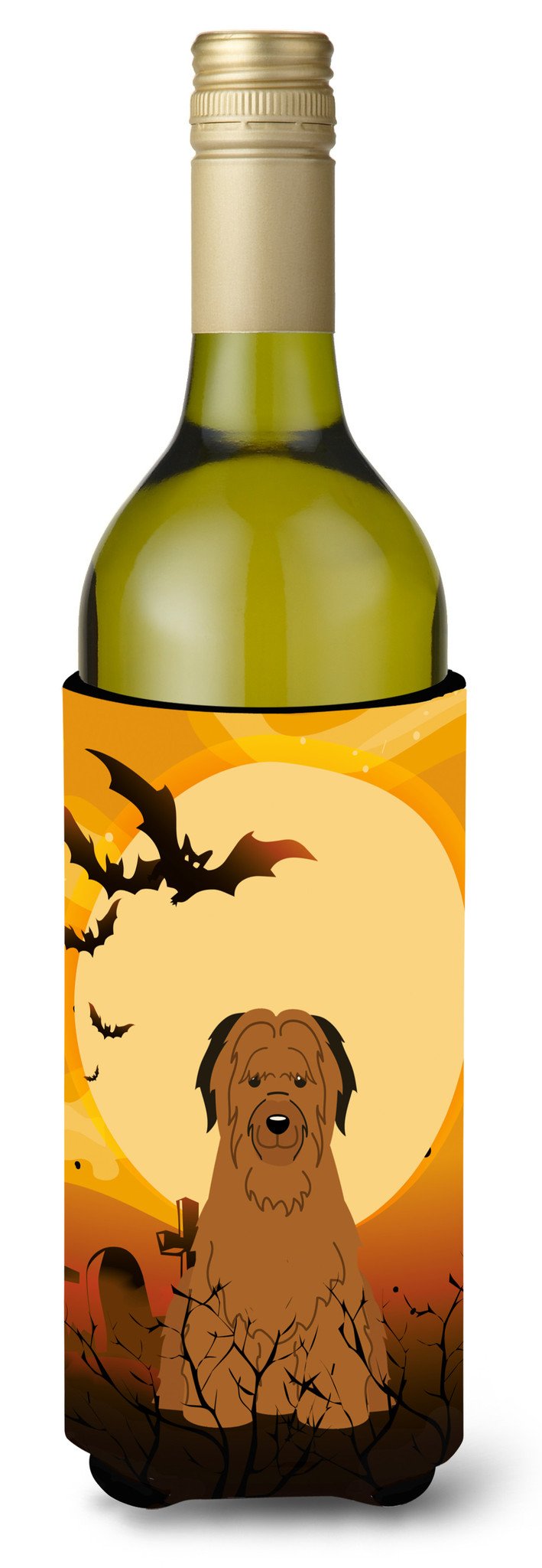 Halloween Briard Brown Wine Bottle Beverge Insulator Hugger BB4348LITERK by Caroline&#39;s Treasures