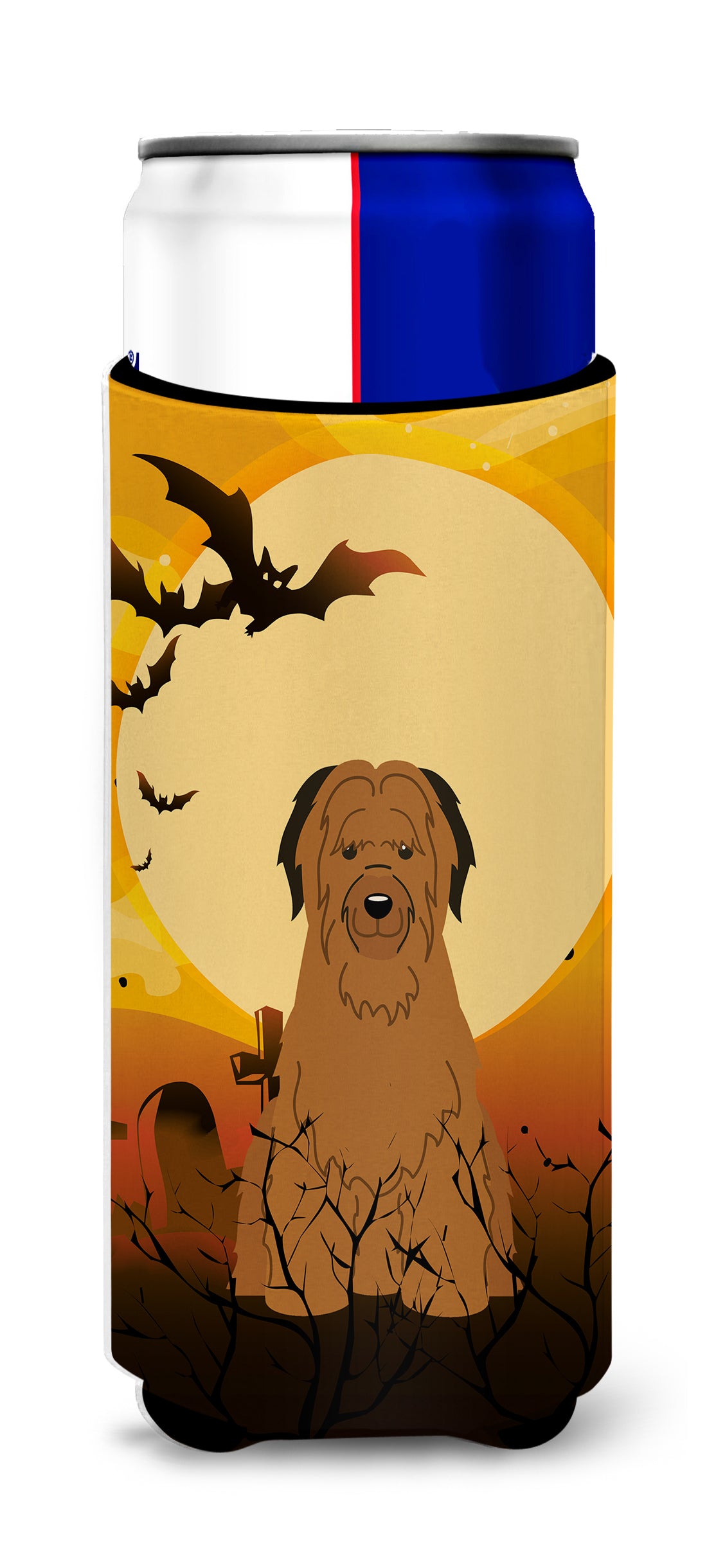 Halloween Briard Brown  Ultra Hugger for slim cans BB4348MUK  the-store.com.