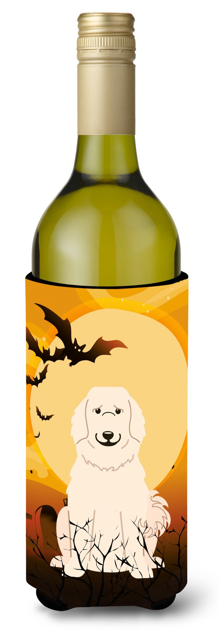 Halloween Great Pyrenese Wine Bottle Beverge Insulator Hugger BB4349LITERK by Caroline&#39;s Treasures