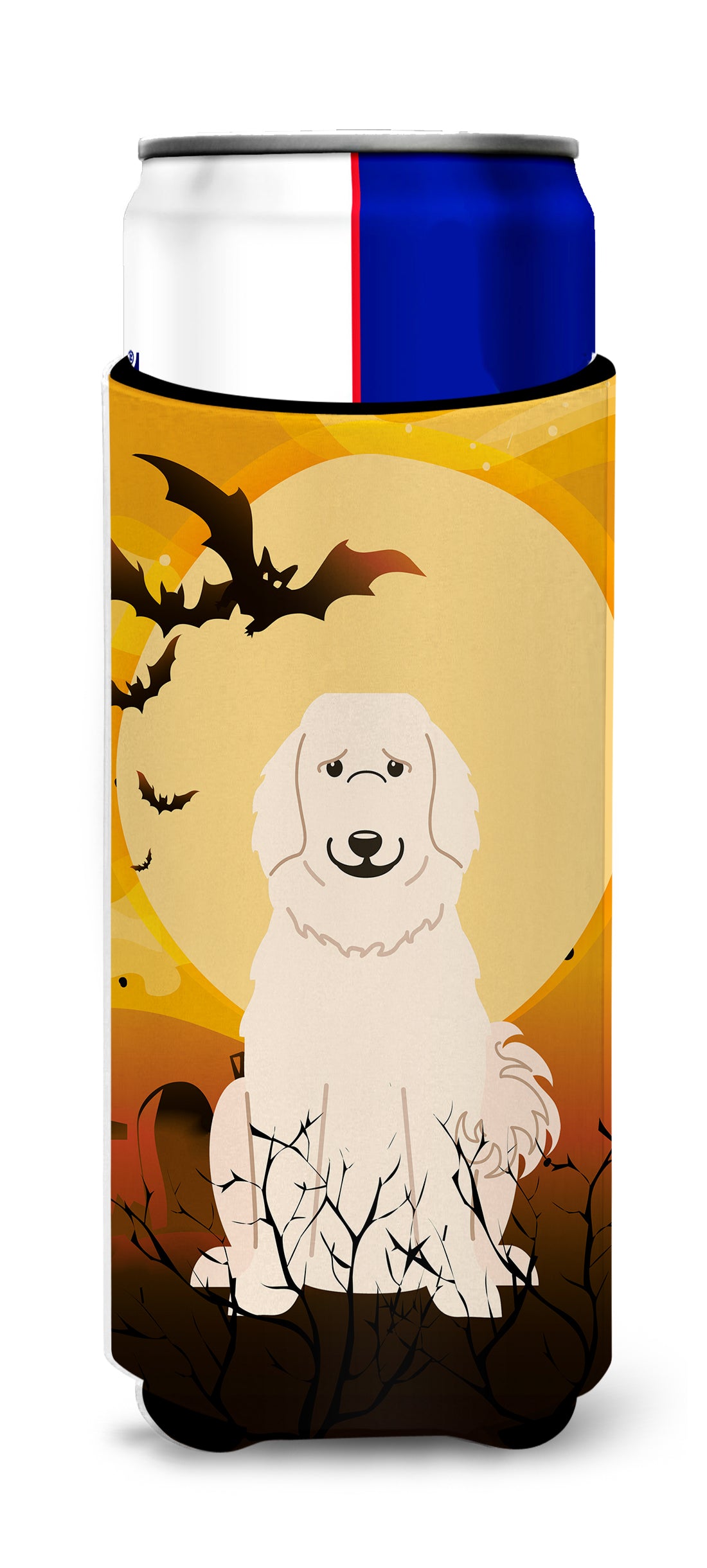 Halloween Great Pyrenese  Ultra Hugger for slim cans BB4349MUK