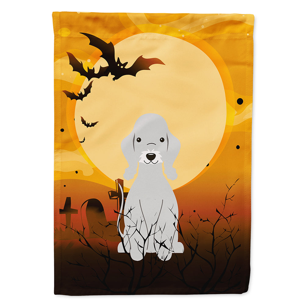 Halloween Bedlington Terrier Blue Flag Canvas House Size BB4356CHF