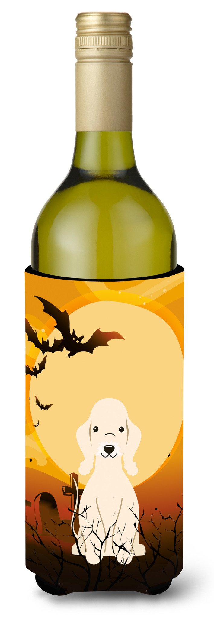 Halloween Bedlington Terrier Sandy Wine Bottle Beverge Insulator Hugger BB4357LITERK by Caroline&#39;s Treasures
