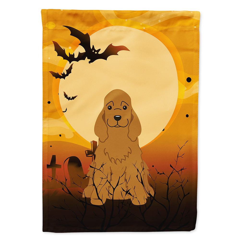 Halloween Cocker Spaniel Red Flag Canvas House Size BB4361CHF  the-store.com.