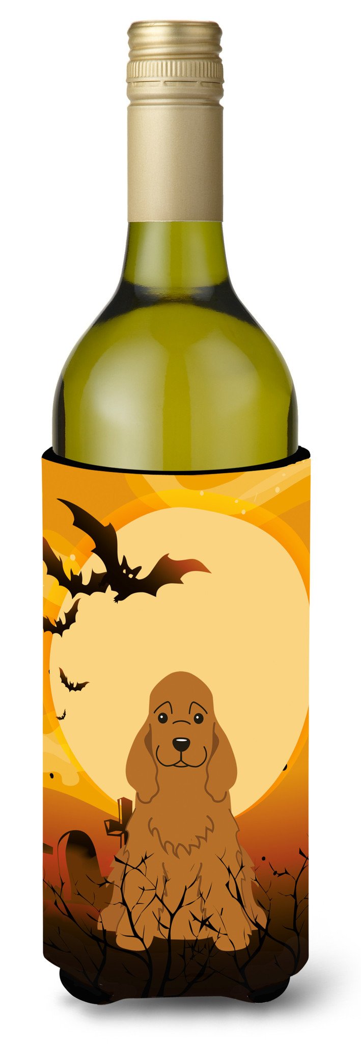 Halloween Cocker Spaniel Red Wine Bottle Beverge Insulator Hugger BB4361LITERK by Caroline&#39;s Treasures