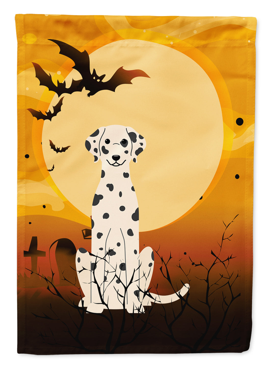 Halloween Dalmatian Flag Canvas House Size BB4363CHF