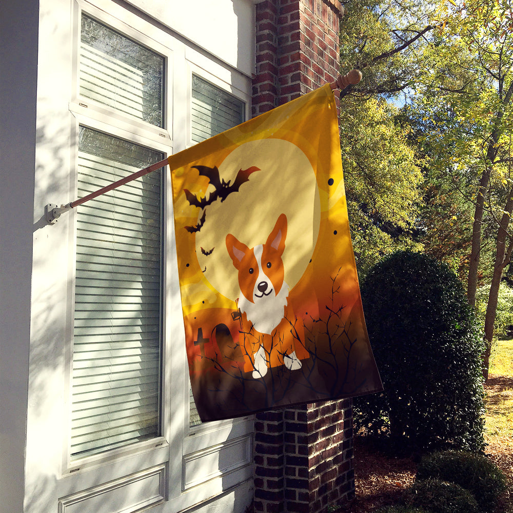 Halloween Corgi Flag Canvas House Size BB4366CHF