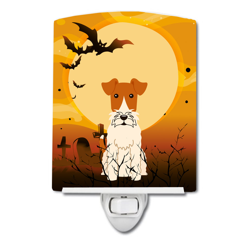 Halloween Wire Fox Terrier Ceramic Night Light BB4367CNL - the-store.com