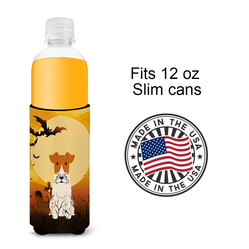 Halloween Wire Fox Terrier  Ultra Hugger for slim cans BB4367MUK