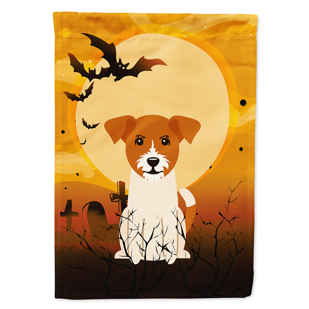 Halloween Jack Russell Terrier Flag Canvas House Size BB4374CHF