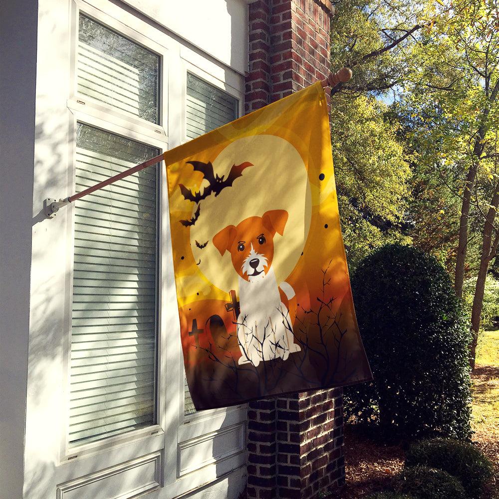 Halloween Jack Russell Terrier Flag Canvas House Size BB4374CHF