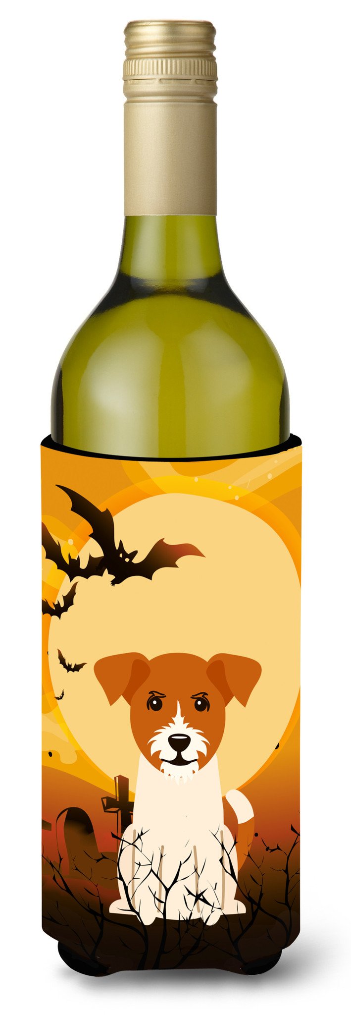 Halloween Jack Russell Terrier Wine Bottle Beverge Insulator Hugger BB4374LITERK by Caroline&#39;s Treasures