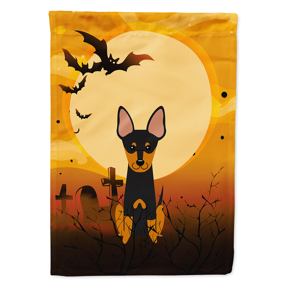 Halloween English Toy Terrier Flag Canvas House Size BB4375CHF