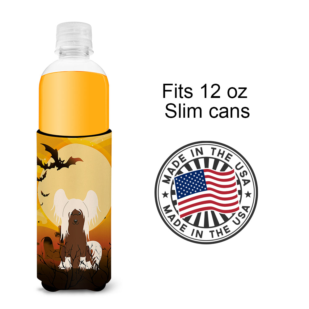 Halloween Chinese Crested Cream  Ultra Hugger for slim cans BB4379MUK
