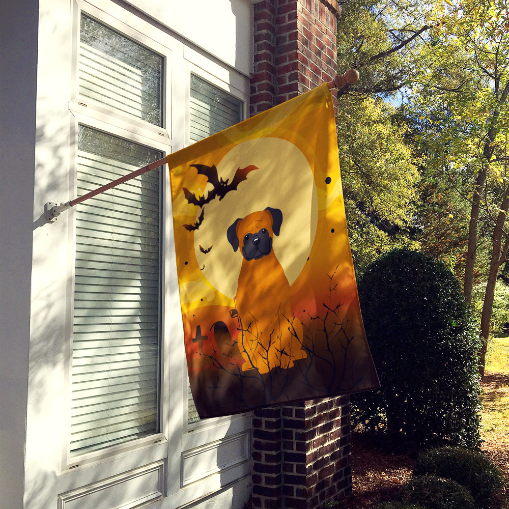Halloween Fawn Boxer Flag Canvas House Size BB4381CHF