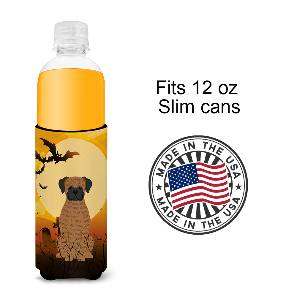 Halloween Brindle Boxer  Ultra Hugger for slim cans BB4383MUK  the-store.com.