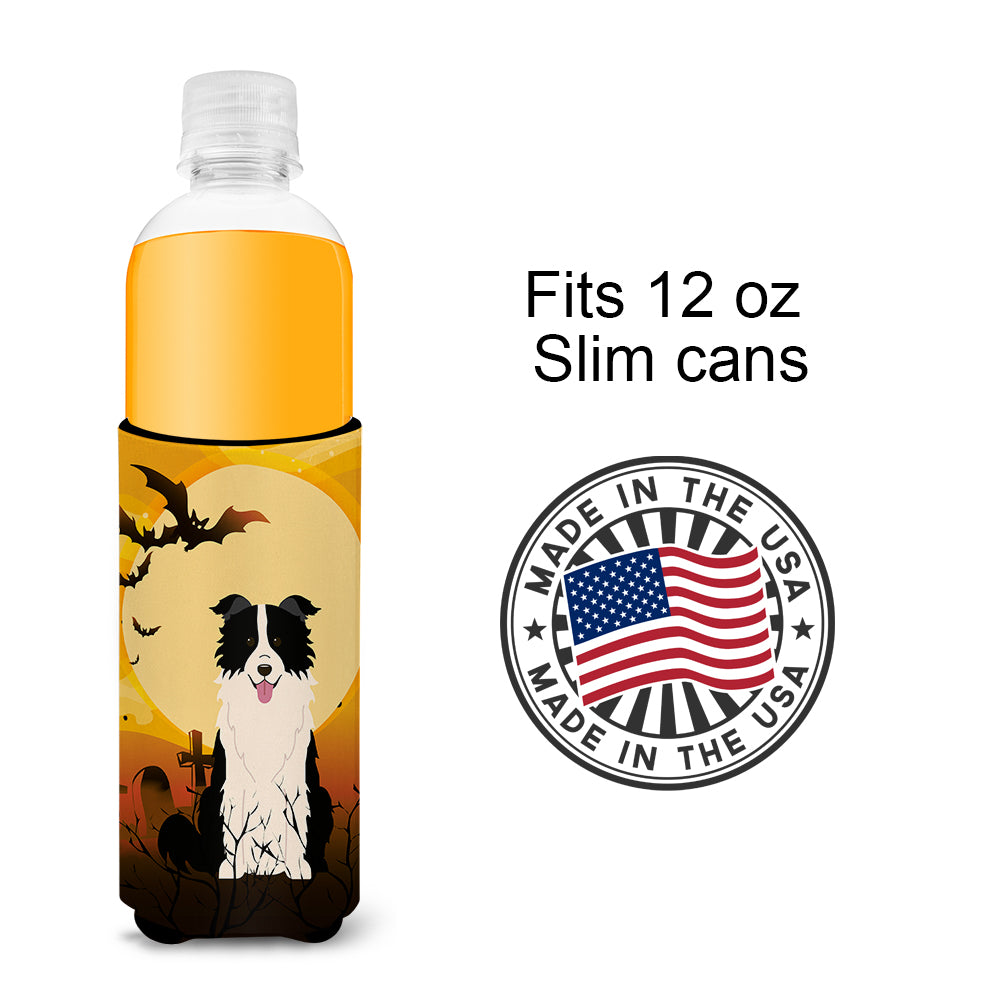 Halloween Border Collie Black White  Ultra Hugger for slim cans BB4384MUK