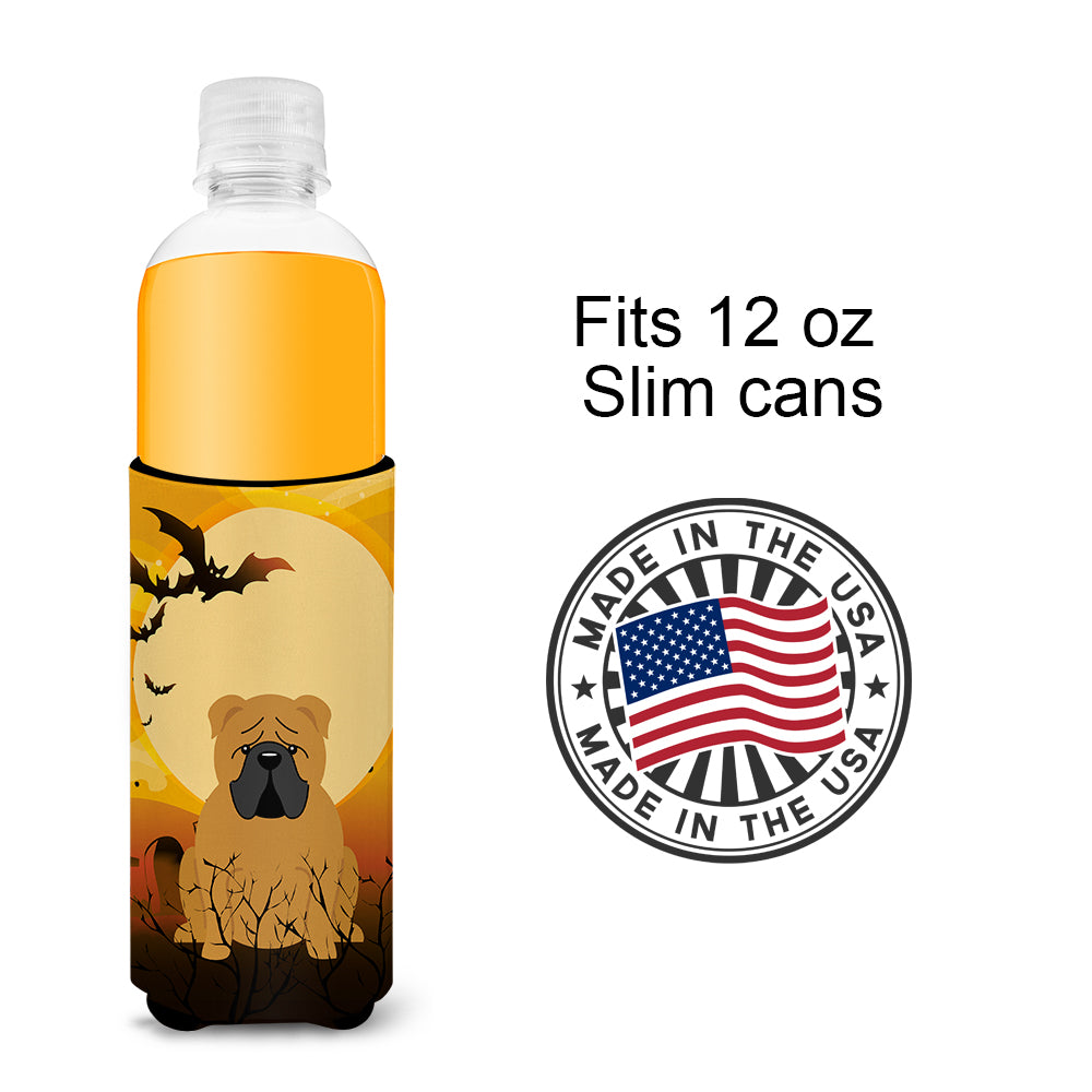 Halloween English Bulldog Red  Ultra Hugger for slim cans BB4388MUK  the-store.com.