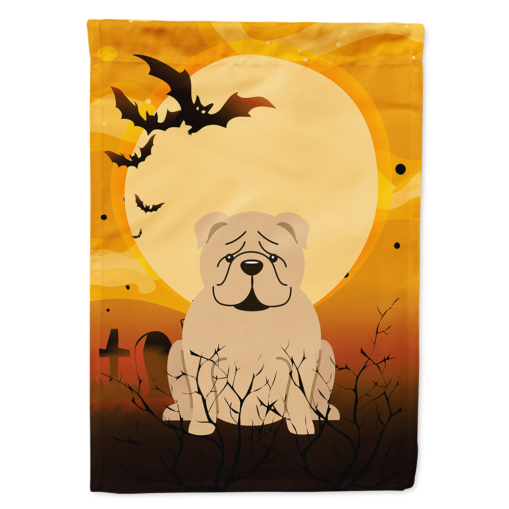 Halloween English Bulldog Fawn Flag Canvas House Size BB4390CHF